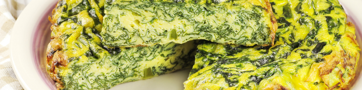 omelete de espinafre