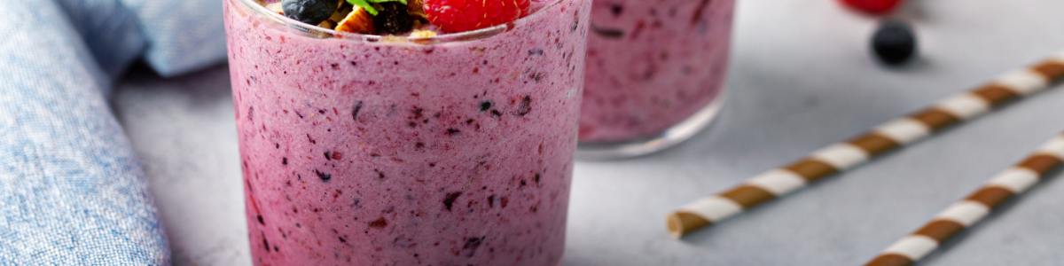 smothie de frutas vermelhas